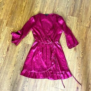 Work once wrap dress